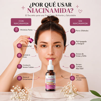 Suero facial de Niacinamida ¡Que las manchas no opaquen tu belleza natural!